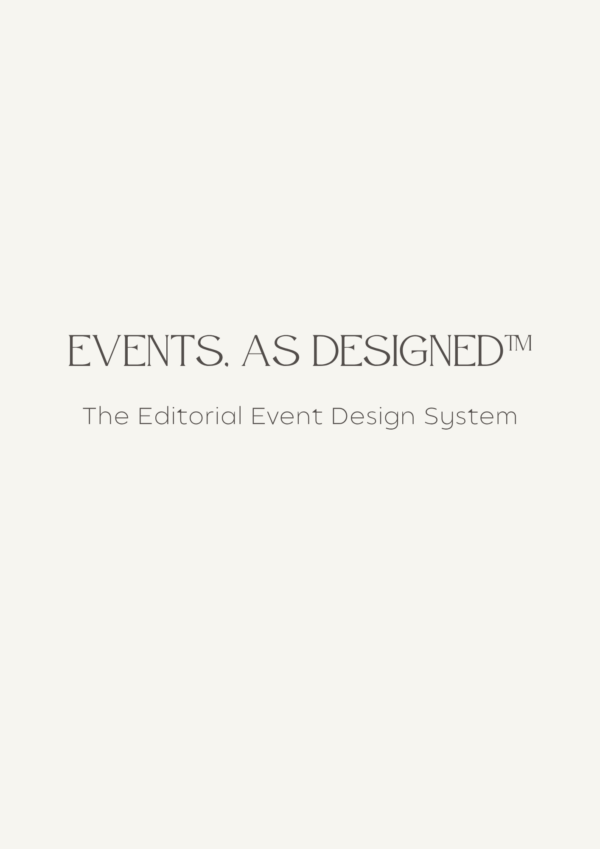 Events, As Designed™ Team & Organisational Licensing